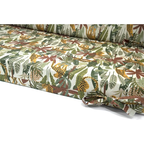 Μαξιλάρι για καναπέδες λονέτα με κορδόνια στην πλάτη Σχέδιο Jungle Μαξιλάρι για καναπέδες λονέτα με κορδόνια στην πλάτη Σχέδιο Jungle