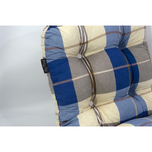 Μαξιλάρι πλάτης με 2 κουμπιά Rome | Ύφασμα Κρετόν Μαξιλάρι πλάτης με 2 κουμπιά Rome | Ύφασμα Κρετόν