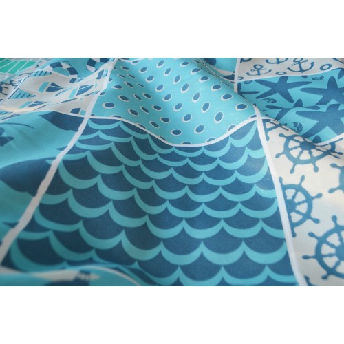 Μαξιλάρα δαπέδου με σχέδιο summer | Ύφασμα κρετόν