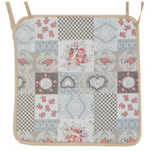 Μαξιλάρι Καρέκλας Με Ρέλι Λονέτα σχέδιο heart Lia 401 Μαξιλάρι Καρέκλας Με Ρέλι Λονέτα σχέδιο heart Lia 401