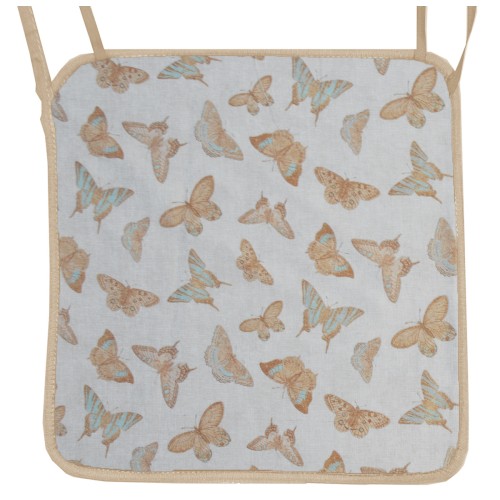 Μαξιλάρι Καρέκλας Με Ρέλι Λονέτα σχέδιο πεταλούδες Evelyn 601 Μαξιλάρι Καρέκλας Με Ρέλι Λονέτα σχέδιο πεταλούδες Evelyn 601