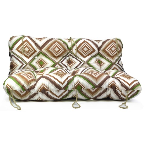 Μαξιλάρι για καναπέ με ενσωματωμένη πλάτη - Σχέδιο Rhombus Κρετόν ύφασμα Μαξιλάρι για καναπέ με ενσωματωμένη πλάτη - Σχέδιο Rhombus Κρετόν ύφασμα