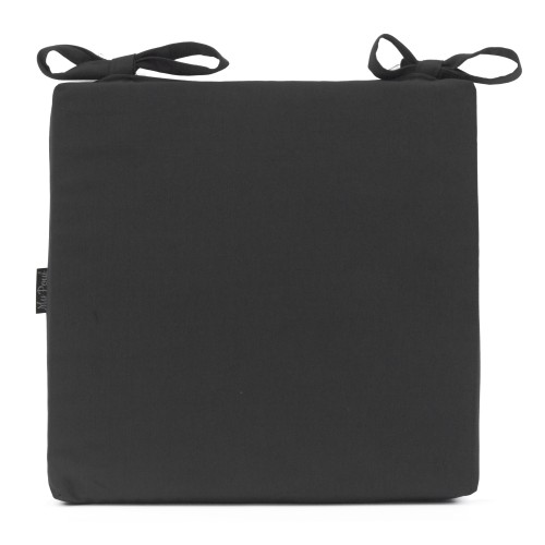 Μαξιλάρι Καρέκλας Με Δέσιμο μονόχρωμο Ανθρακί - Λονέτα Ύφασμα Μαξιλάρι Καρέκλας Με Δέσιμο μονόχρωμο Ανθρακί - Λονέτα Ύφασμα