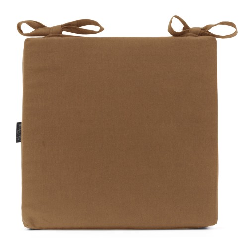 Μαξιλάρι Καρέκλας Με Δέσιμο μονόχρωμο Caramel - Λονέτα Ύφασμα Μαξιλάρι Καρέκλας Με Δέσιμο μονόχρωμο Caramel - Λονέτα Ύφασμα