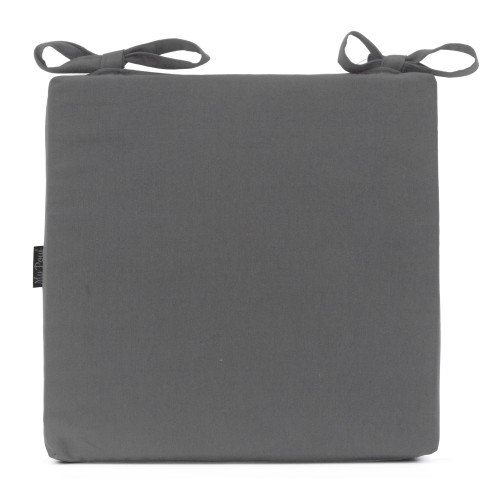 Μαξιλάρι Καρέκλας Με Δέσιμο μονόχρωμο Γκρι - Λονέτα Ύφασμα Μαξιλάρι Καρέκλας Με Δέσιμο μονόχρωμο Γκρι - Λονέτα Ύφασμα