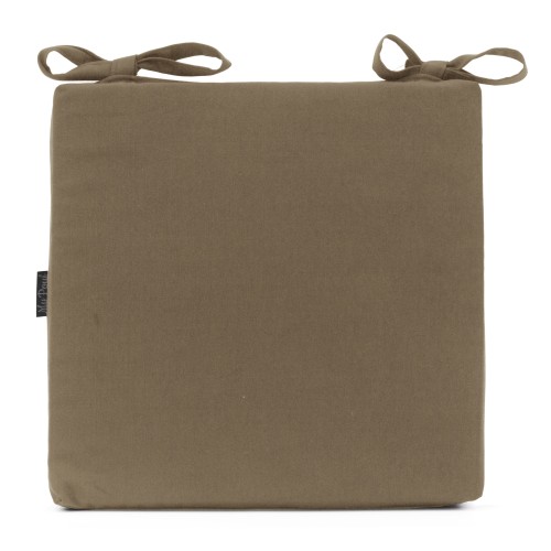 Μαξιλάρι Καρέκλας Με Δέσιμο μονόχρωμο Μόκα - Λονέτα Ύφασμα Μαξιλάρι Καρέκλας Με Δέσιμο μονόχρωμο Μόκα - Λονέτα Ύφασμα