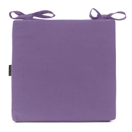 Μαξιλάρι Καρέκλας Με Δέσιμο μονόχρωμο Μώβ - Λονέτα Ύφασμα Μαξιλάρι Καρέκλας Με Δέσιμο μονόχρωμο Μώβ - Λονέτα Ύφασμα