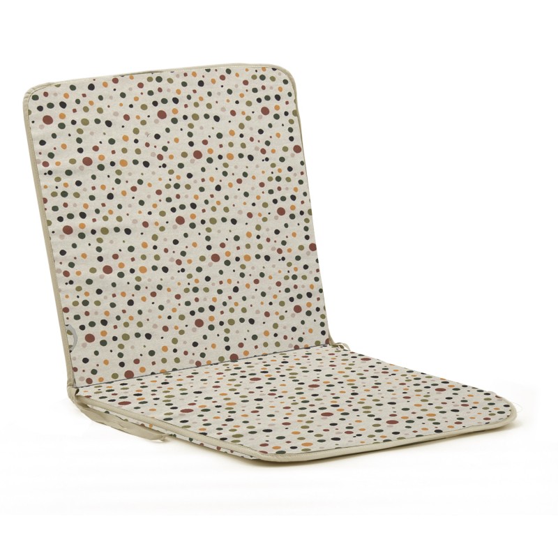 Μαξιλάρι καρέκλας με πλάτη λονέτα σχέδιο πουά | Mycollection.gr