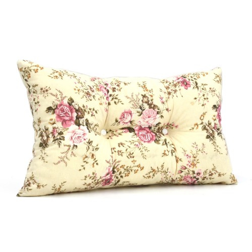 Μαξιλάρι Πλάτης Με 2 Κουμπιά Λονέτα Σχέδιο Floral Rakel 101