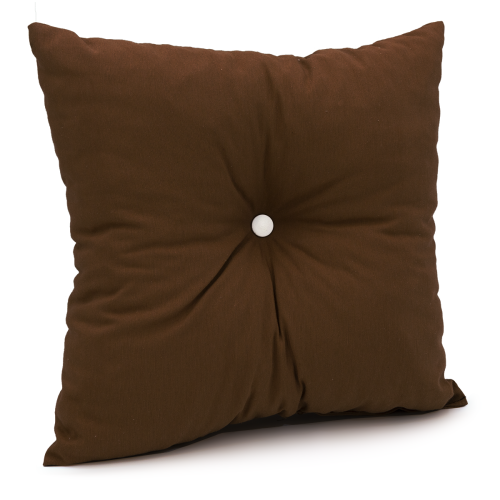 Μαξιλάρι Πλάτης Με 2 Κουμπιά Λονέτα καφέ Μαξιλάρι Πλάτης Με 2 Κουμπιά Λονέτα καφέ