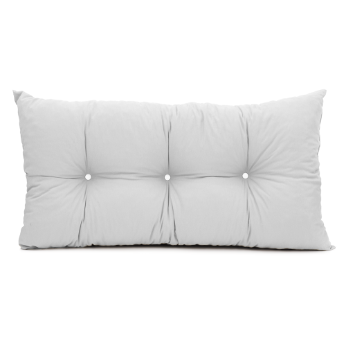 Μαξιλάρι Πλάτης Με 2 Κουμπιά Λονέτα λευκή Μαξιλάρι Πλάτης Με 2 Κουμπιά Λονέτα λευκή