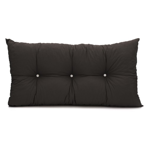 Μαξιλάρι Πλάτης Με 2 Κουμπιά Λονέτα μαύρο Μαξιλάρι Πλάτης Με 2 Κουμπιά Λονέτα μαύρο