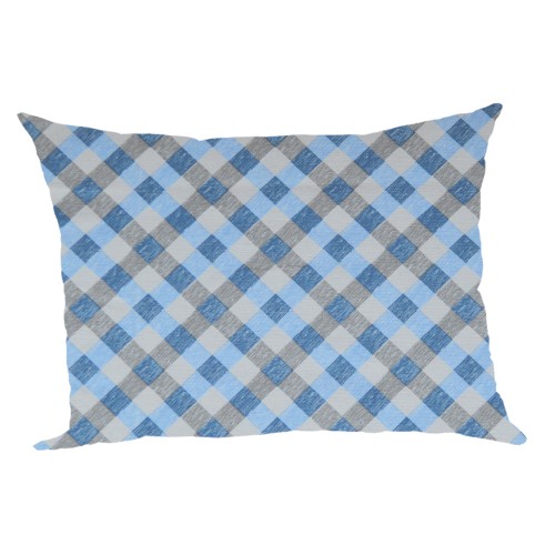 Μαξιλάρα δαπέδου Σχέδιο Μπέζ - Μπλέ - Λονέτα ύφασμα