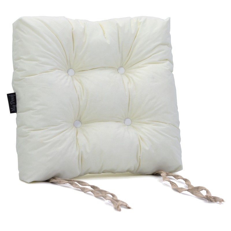 Μαξιλάρι κάθισμα μπαμπού - εκρού χρώμα | Mycollection.gr