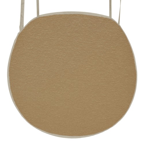 Μαξιλάρι καρέκλας με ρέλι στρογγυλό λονέτα Caramel Μαξιλάρι καρέκλας με ρέλι στρογγυλό λονέτα Caramel