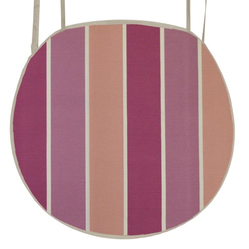 Μαξιλάρι καρέκλας με ρέλι στρογγυλό λονέτα Σχέδιο Με Ρίγες Φαρδιές Μώβ - Σάπιο Μήλο - Λιλά Μαξιλάρι καρέκλας με ρέλι στρογγυλό λονέτα Σχέδιο Με Ρίγες Φαρδιές Μώβ - Σάπιο Μήλο - Λιλά