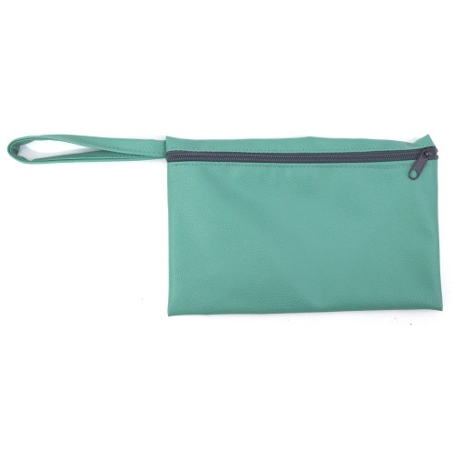 Τσαντάκι - Νεσεσέρ δερματίνη Odario Turquoise Green