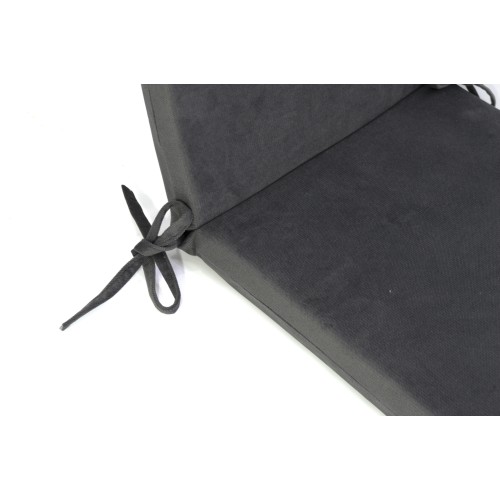 Μαξιλάρι με πλάτη Velure για καναπέδες με κορδόνια στην πλάτη μονόχρωμο Γκρι Μαξιλάρι με πλάτη Velure για καναπέδες με κορδόνια στην πλάτη μονόχρωμο Γκρι