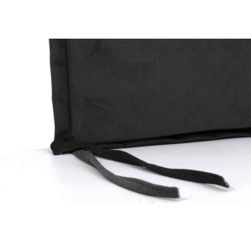 Μαξιλάρι Velure καρέκλας τετράγωνο μαύρο χρώμα με αυτιά Μαξιλάρι Velure καρέκλας τετράγωνο μαύρο χρώμα με αυτιά