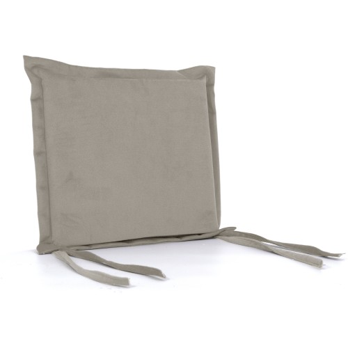 Μαξιλάρι Velure καρέκλας τετράγωνο μπεζ χρώμα με αυτιά Μαξιλάρι Velure καρέκλας τετράγωνο μπεζ χρώμα με αυτιά