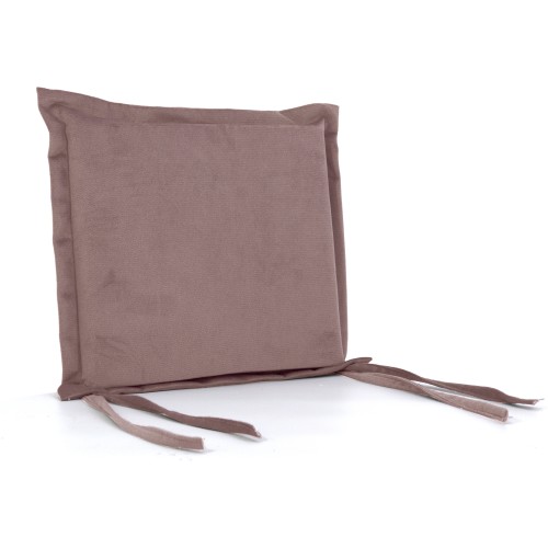 Μαξιλάρι Velure καρέκλας τετράγωνο σομόν χρώμα με αυτιά Μαξιλάρι Velure καρέκλας τετράγωνο σομόν χρώμα με αυτιά