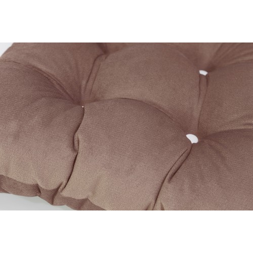 Μαξιλάρι Velure μονόχρωμο σομόν για παλέτα με κουμπιά - Μπαμπού