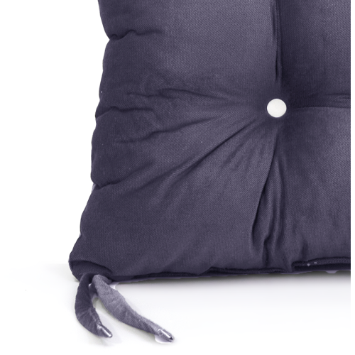 Μαξιλάρι Velure μονόχρωμο μωβ χρώμα για παλέτα με κουμπιά - Μπαμπού