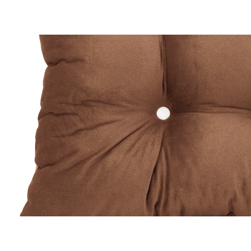 Μαξιλάρι Velure μονόχρωμο πορτοκαλί χρώμα για παλέτα με κουμπιά - Μπαμπού