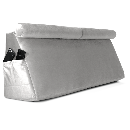 Μαξιλάρι ορθοπεδικό 2 κλίσεων για κρεβάτι Velure πλάτης τριγωνικό (Φάλτσο) λευκό 250-Memory foam Μαξιλάρι ορθοπεδικό 2 κλίσεων για κρεβάτι Velure πλάτης τριγωνικό (Φάλτσο) λευκό 250-Memory foam