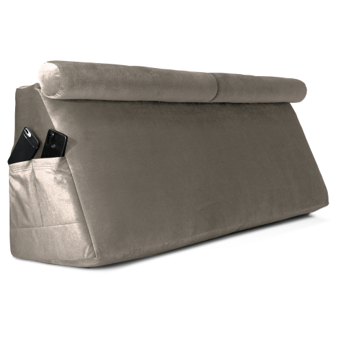 Μαξιλάρι ορθοπεδικό 2 κλίσεων για κρεβάτι Velure πλάτης τριγωνικό (Φάλτσο) μπέζ 250-Memory foam Μαξιλάρι ορθοπεδικό 2 κλίσεων για κρεβάτι Velure πλάτης τριγωνικό (Φάλτσο) μπέζ 250-Memory foam