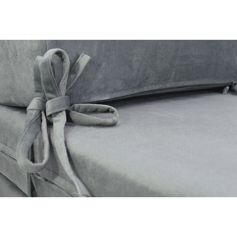 Πολυθρόνα - Κρεβάτι Flip Chair Velure Florina γκρι | Mycollection.gr