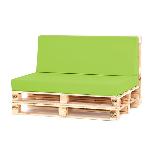 Μαξιλάρι πλάτης τριγωνικό για παλέτα κρετόν λαχανί Μαξιλάρι πλάτης τριγωνικό για παλέτα κρετόν λαχανί