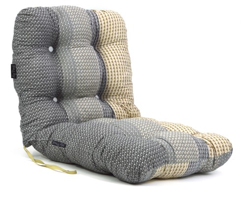 Μαξιλάρι κάθισμα με πλάτη με κουμπιά -  Sahara  | Ύφασμα Κρετόν 50 x 100 εκ