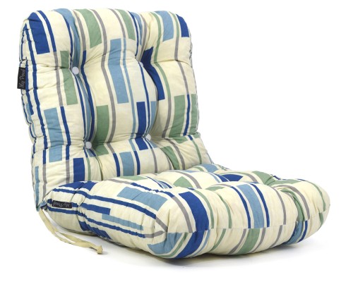 Μαξιλάρι κάθισμα με πλάτη με κουμπιά - Tanzania | Ύφασμα Κρετόν 50 x 100 εκ