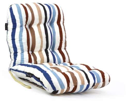 Μαξιλάρι κάθισμα με πλάτη με κουμπιά -  Barcelona| Ύφασμα Κρετόν 50 x 100 εκ