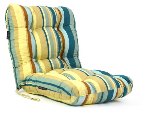 Μαξιλάρι κάθισμα με πλάτη με κουμπιά -  Lisbon| Ύφασμα Κρετόν 50 x 100 εκ