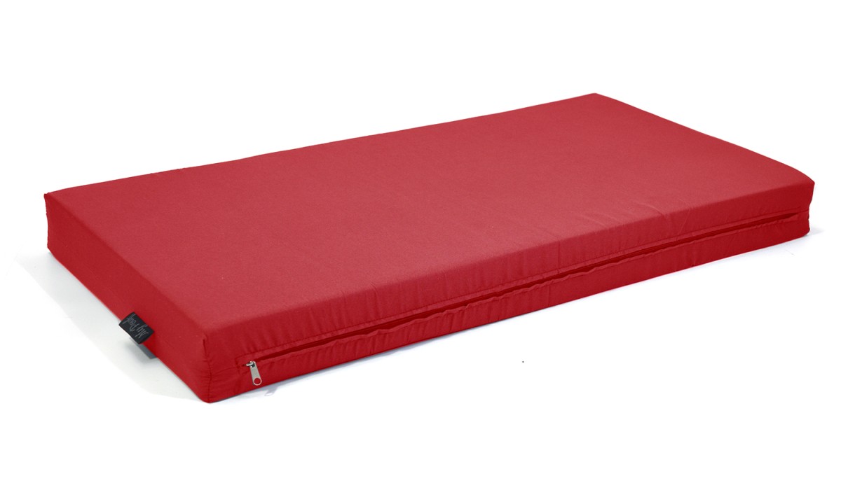 Μαξιλάρι μονόχρωμο κόκκινο για παλέτα και ευρωπαλέτα 10cm | Mycollection.gr