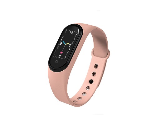 Ρολόι Fitness Tracker με Πιεσόμετρο και Μετρητή Καρδιακών Παλμών Smart Band M5 Χρώματος Ροζ SPM M5-Smart-Pinksand