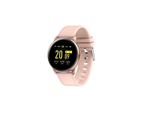 Smartwatch με Μετρητή Καρδιακών Παλμών Χρώματος Ροζ SPM KW19-Pink