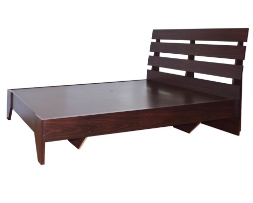 Κρεβάτι ξύλινο - Μονό - Wenge 100 x 196 cm - Tns - 1601-100/VEGE