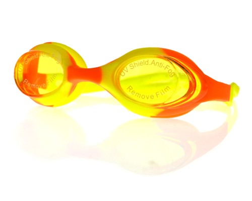 Γυαλιά παραλίας σιλικόνης παιδικά - Κίτρινο - Πορτοκαλί