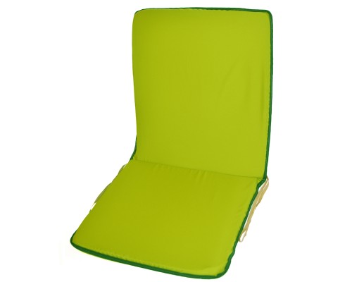 Μαξιλάρι καρέκλας με πλάτη και ρέλι, χρώμα λαχανί