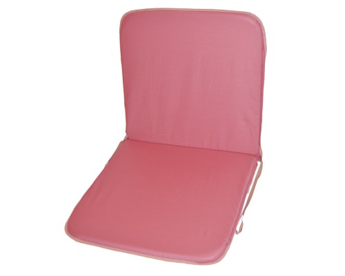 Μαξιλάρι καρέκλας με πλάτη - Ρόζ απαλό