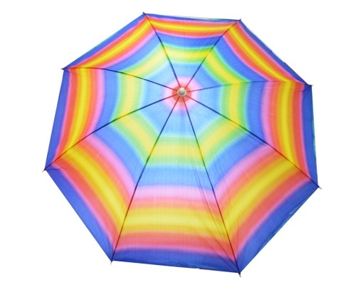 Ομπρέλα θαλάσσης Nylon με ρίγες χρωματιστές - 170 cm