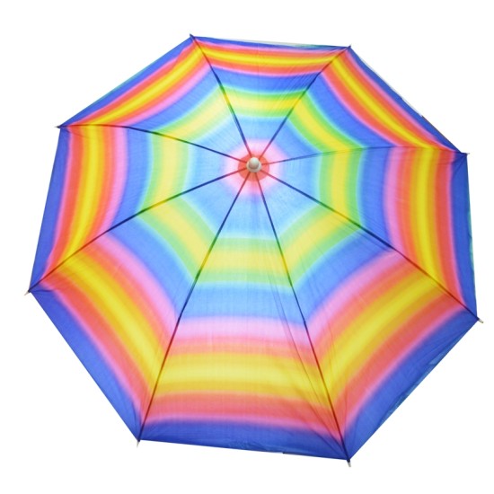 Ομπρέλα θαλάσσης Nylon με ρίγες χρωματιστές - 170 cm