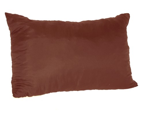 Μαξιλάρι καναπέ - Παγκάκι καφέ μονόχρωμο μακρόστενο 55 x 35 cm