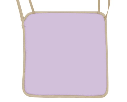 Μαξιλάρι καρέκλας με ρέλι, λιλά χρώμα 38 x 38 x 3 cm