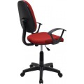 Καρέκλα Γραφείου ΔAΦNH Κόκκινο Ύφασμα 55x48x82-94cm | Mycollection.gr
