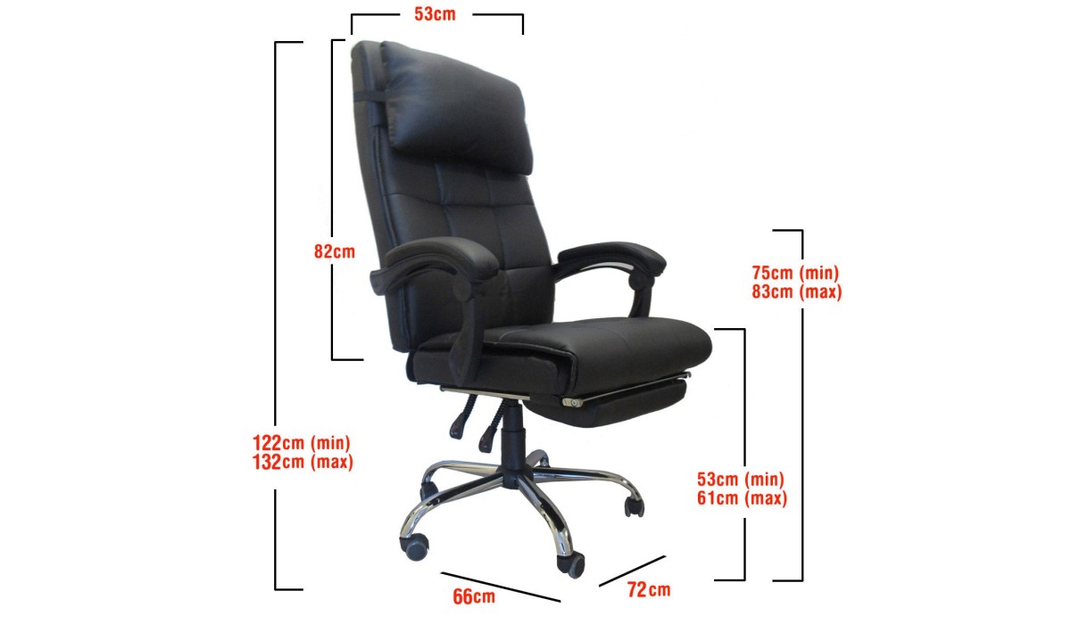 Καρέκλα Γραφείου AMAPYΛΛIΣ Μαύρη 72x66x122-132cm | Mycollection.gr
