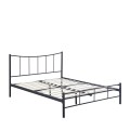 Κρεβάτι Διπλό ROSE Μαύρο Μέταλλο 208x159x100cm (Στρώμα 150x200cm) | Mycollection.gr